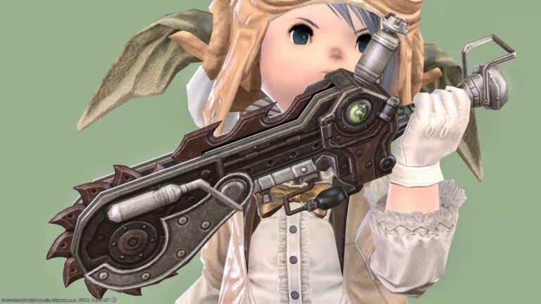 電動ピザカッターのような忍者武器『インペリアル・マジテッククリーバー』 ララフェル FF14ブログ Norirow Note 26