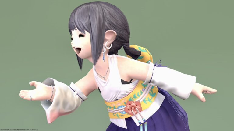 FF10's Yuna Glamour "High Summoner's Attire" (Lalafell Girl Ver.) Lalafell FF14 Blog Norirow Note 39