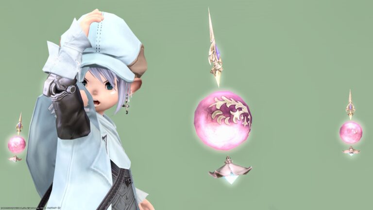 Sage Weapon like a cherry "Moonward Milpreves" Lalafell FF14 Blog Norirow Note 47
