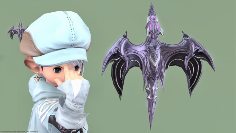 コウモリもしくは子ドラゴンのような賢者武器『レディアント・ミルプレーヴェ』 ララフェル FF14ブログ Norirow Note 49
