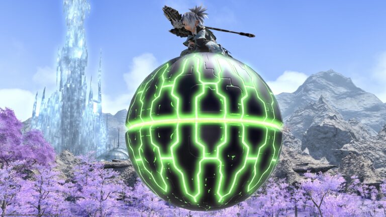 Allag's watermelon-shaped spherical robot mount "Logistics Node" (Lalafell boy Ver.) Lalafell FF14 Blog Norirow Note 27