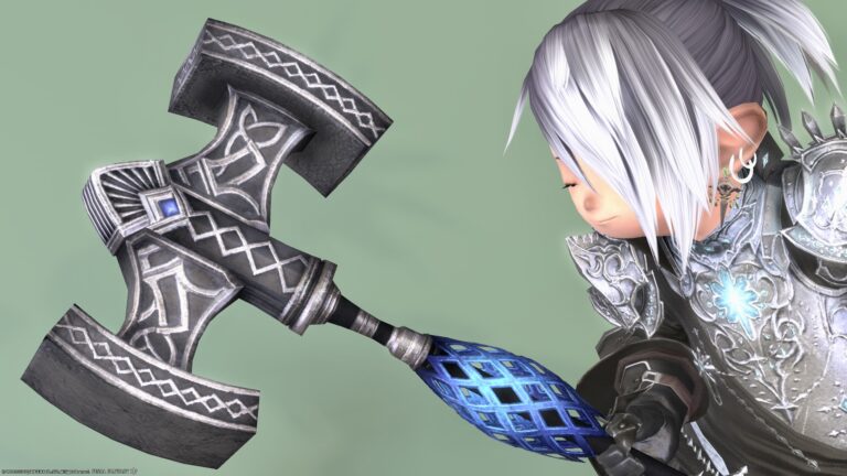 ちょっと小さめのガイアのハンマー・戦士武器『ブラック・イポスセスフィラ』 ララフェル FF14ブログ Norirow Note 40