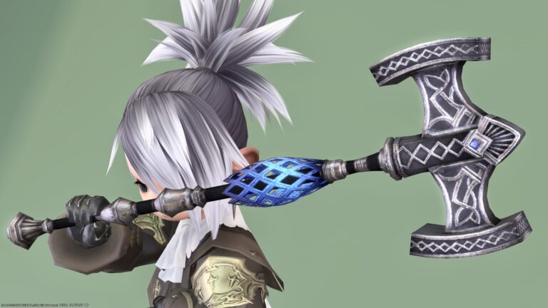 最も小さいガイアのハンマー？ナイト武器『オブスキュア・イポスセスフィラ』 ララフェル FF14ブログ Norirow Note 39