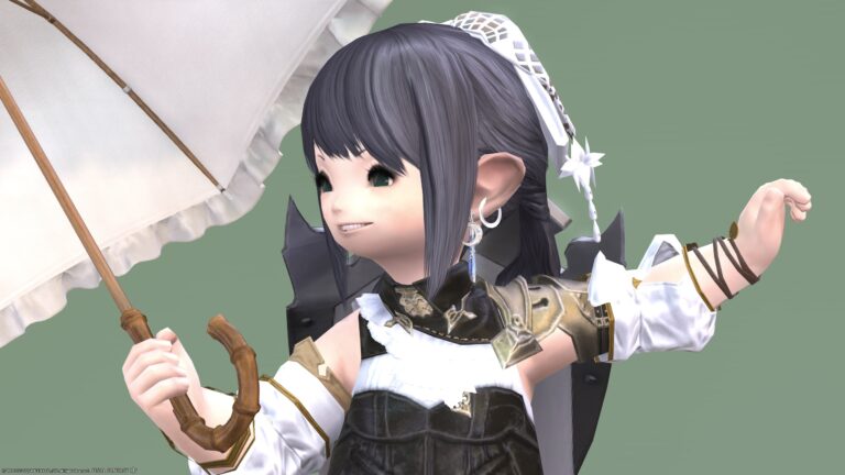 [Glamour] Knight's "fighting white dress" coordination Lalafell FF14 Blog Norirow Note 35
