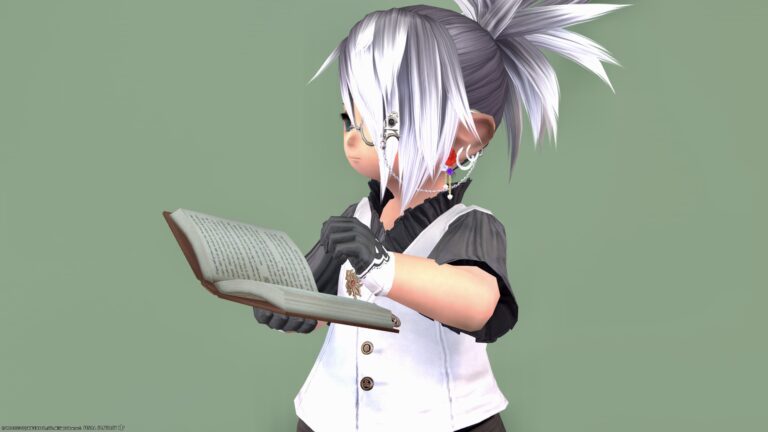 [Glamour] Fashionable cafe bar clerk (Boulevardier's Ruffled Shirt) Lalafell FF14 Blog Norirow Note 36