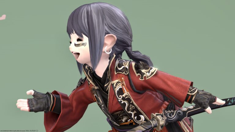 侍のAF5装備・織田信長っぽい洋風な和装『早乙女』シリーズ（ララフェル女子Ver.） ララフェル FF14ブログ Norirow Note 34