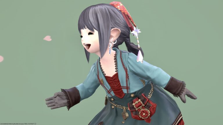 【ミラプリ】チョコミントな可愛らしいヴァレンティオンコーデ ララフェル FF14ブログ Norirow Note 36