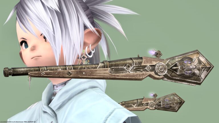 Classic shotgun-like Sage Weapon "Rinascita Pendulums" Lalafell FF14 Blog Norirow Note 38