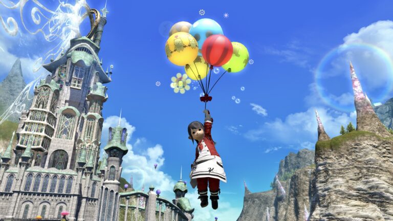空飛ぶ風船の可愛いマウント『セルリウム・バルーン』（ララフェルVer.） ララフェル FF14ブログ Norirow Note 46
