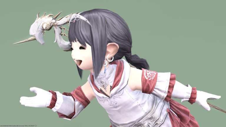 白魔道士のAF5装備・リボンのドレス『シアファニー』シリーズ（ララフェル女子Ver.） ララフェル FF14ブログ Norirow Note 36