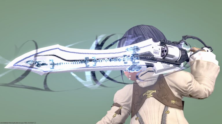 Gunbreaker's Manderville Weapon Stage 2: Glowing Ribbon "Amazing Manderville Gunblade" Lalafell FF14 Blog Norirow Note 36