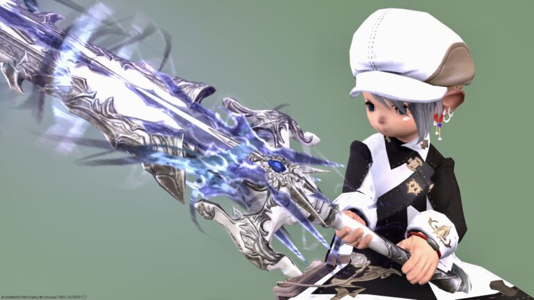 暗黒騎士のマンダヴィルウェポン第二段階・光る純白の暗黒剣『マンダヴィル・アメイジング・ツヴァイハンダー』 ララフェル FF14ブログ Norirow Note 43