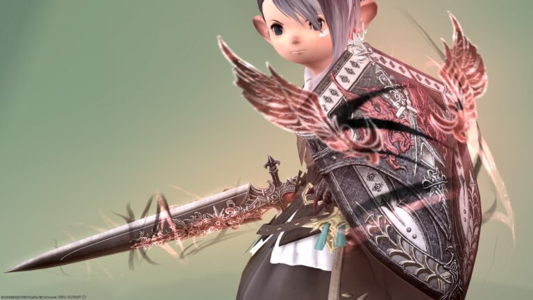 ナイトのマンダヴィルウェポン第二段階・赤く光る闇の剣盾『マンダヴィル・アメイジング・ソード＆カイトシールド』 ララフェル FF14ブログ Norirow Note 47