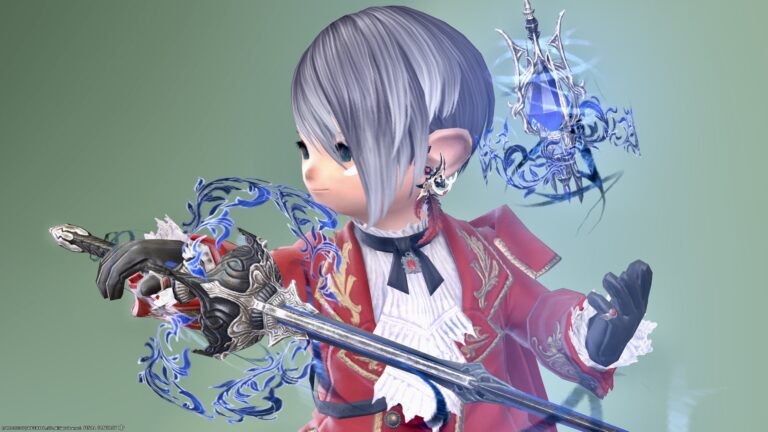 赤魔道士のマンダヴィルウェポン第二段階・青く光る細剣『マンダヴィル・アメイジング・レイピア』 ララフェル FF14ブログ Norirow Note 22