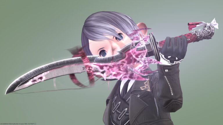 Ninja's Manderville Weapon 2nd Stage: Bewitching Red Glowing "Amazing Manderville Knives" Lalafell FF14 Blog Norirow Note 37