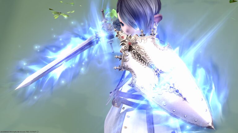 Paladin's Resistance Weapon 4th Form / Luminous Palace Equipment "Augmented Law's Order Bastard Sword & Kite Shield" Lalafell FF14 Blog Norirow Note 71