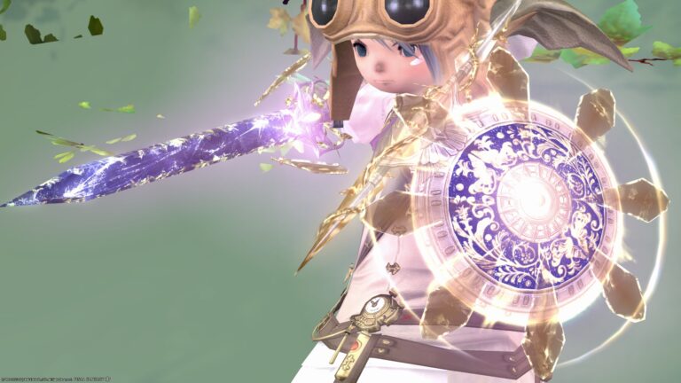Paladin's final form of Resistance Weapon, oriental glowing sword shield "Blade's Honor & Blade's Fortitude" Lalafell FF14 Blog Norirow Note 70