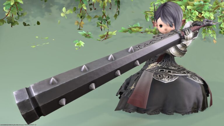 The precious club of the Dark Knight! Or a demon stamp? "Aka Oni Greatclub" Lalafell FF14 Blog Norirow Note 36