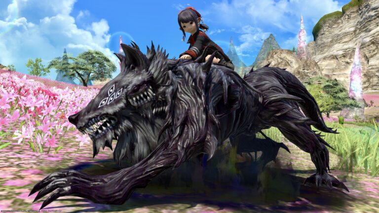 エデン再生編2層「影の王」のマウント『影の狼』(ララフェルVer.) ララフェル FF14ブログ Norirow Note 31