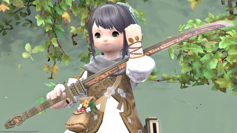 Digital katana of ancient civilization! ? Breathing Samurai Weapon "Ronkan Blade" Lalafell FF14 Blog Norirow Note 61