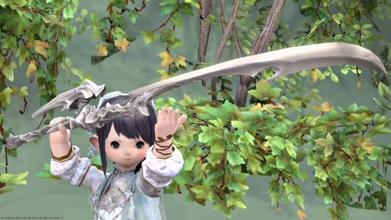 Samurai's valuable "sheathless" extending Katana, Odin weapon "Shin-Zantetsuken" Lalafell FF14 Blog Norirow Note 53