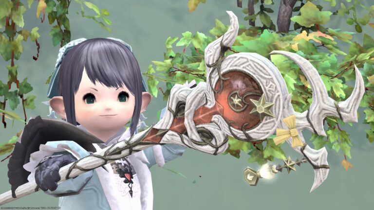 Like Puella Magi? Cute Amber White Mage Weapon "Moonward Wand" Lalafell FF14 Blog Norirow Note 32