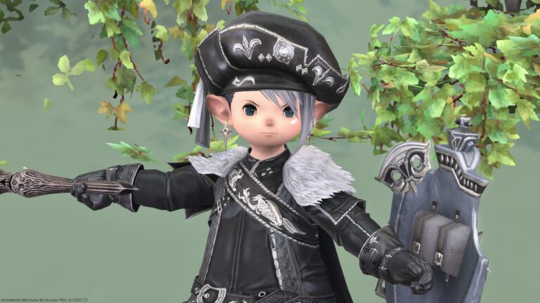Black Leather Aristocratic Military Uniform "Seigneur's Attire" (Lalafell Male Ver.) Lalafell FF14 Blog Norirow Note 36