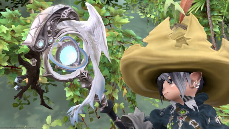 染色可能なアンティーク調の大ぶりガンブレード・水妖幻園ドォーヌ・メグ『フェイマナトリガー』 ララフェル FF14ブログ Norirow Note 35