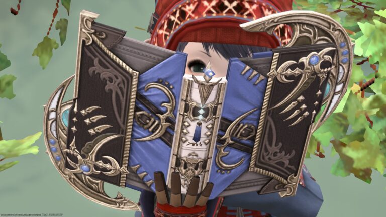 三日月のガラス細工っぽい綺麗な賢者武器『ルナエンヴォイ・ウィング』 ララフェル FF14ブログ Norirow Note 28