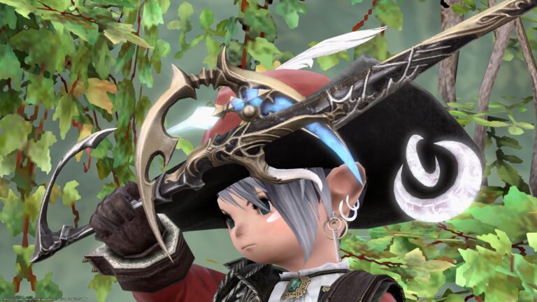 三日月のガラス細工っぽい綺麗な賢者武器『ルナエンヴォイ・ウィング』 ララフェル FF14ブログ Norirow Note 29