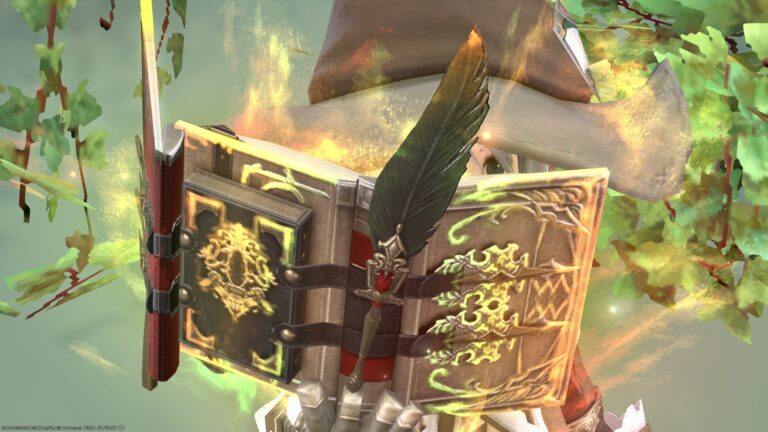 Scholar's MW 3rd stage / Shining dictionary like a treasure chest "Majestic Manderville Codex" Lalafell FF14 Blog Norirow Note 34