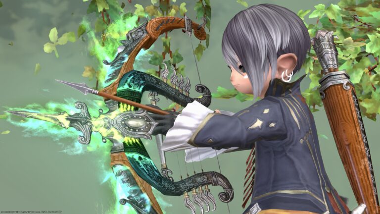 Bard's MW 3rd Stage: A violin and harp fusion instrument bow? "Majestic Manderville Harp Bow" Lalafell FF14 Blog Norirow Note 28