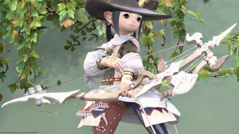 吟遊詩人AF1装備の色違い・淡いピンクの音楽家『バード』シリーズ (ララフェル女子Ver.) ララフェル FF14ブログ Norirow Note 27