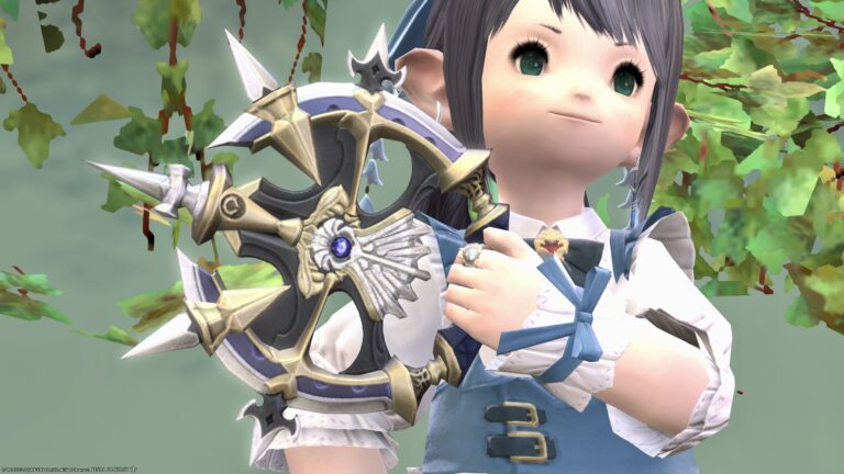 A dancer's fashionable moon ring that looks like a noble fighting weapon "Doman Steel War Quoits" Lalafell FF14 Blog Norirow Note 28