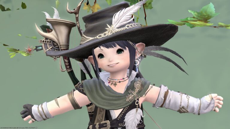 Bard AF4 equipment: Fashionable hunter “Fili” costume with cute knit scarf (Lalafell female version) Lalafell FF14 Blog Norirow Note 33
