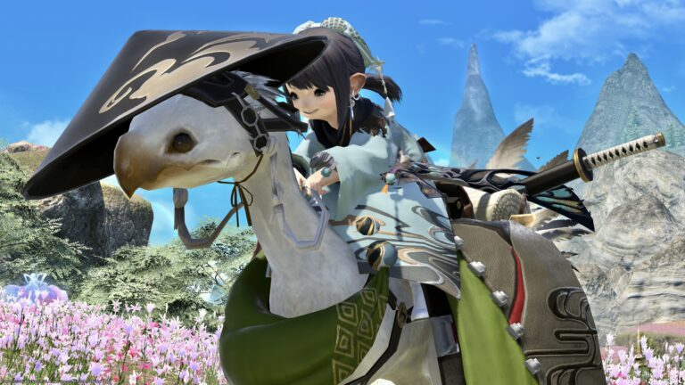 Wandering samurai-style cute chocobo armor “Samurai Barding” Lalafell FF14 Blog Norirow Note 38