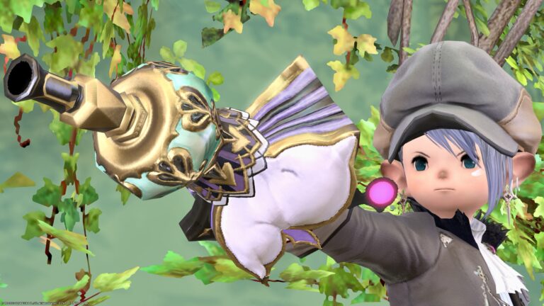 Machinist's cute accordion air gun / Good King Moogle weapon "Menacing Mog Gun" Lalafell FF14 Blog Norirow Note 39