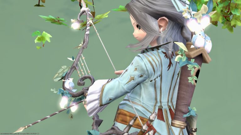 A cute lamp staff with the flame of the soul, Black Mage weapon “Ignis Malus” Lalafell FF14 Blog Norirow Note 26