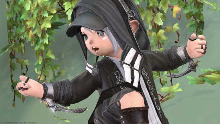 “Crystarium Knuckles” Monk weapon that is an assassination knife hidden under the sleeve Lalafell FF14 Blog Norirow Note 29