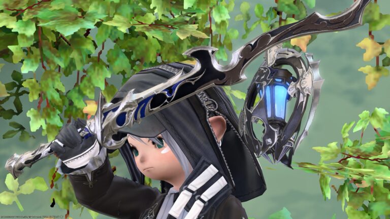 和名だけどシルバーアクセっぽい波形刀と洋風ランプの赤魔道士武器『舞草【真打】』 ララフェル FF14ブログ Norirow Note 43