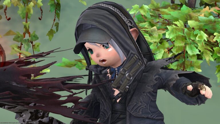 [Glamour] A slightly modern Grim Reaper outfit that has wandered into the city? Lalafell FF14 Blog Norirow Note 35