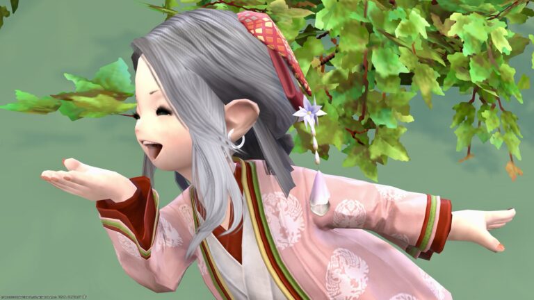 【ミラプリ】まるで十二単のような平安時代のお姫様 -『紫洲御前小袿』ララフェルVer. ララフェル FF14ブログ Norirow Note 38