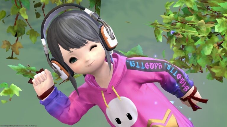 【ミラプリ】Fall Guysのキラキラ "ジェリービーンズパーカー" で可愛い部屋着コーデ ララフェル FF14ブログ Norirow Note 40