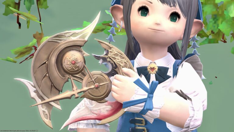 アンモナイトのような踊り子のアバニア投擲武器『グリフィンベーン』 ララフェル FF14ブログ Norirow Note 40