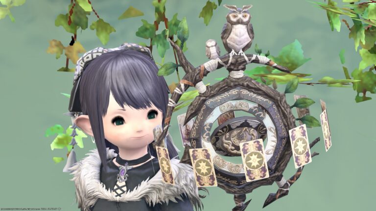 フクロウの親子が可愛いウッディーな占星術師の天球儀『オウルサイト・スターグローブ』 ララフェル FF14ブログ Norirow Note 31
