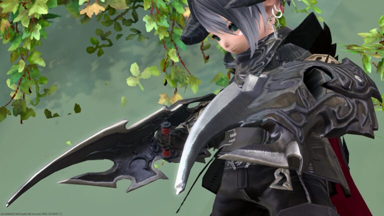 "Lakeland Claws" is a monk's shield-shaped melee weapon that looks just like Rhitahtyn. Lalafell FF14 Blog Norirow Note 40