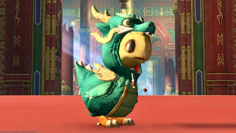 超かわいい龍の着ぐるみチョコボのミニオン『辰チョコチョコボ』 ララフェル FF14ブログ Norirow Note 41