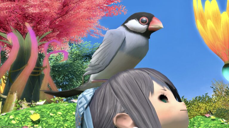 Messenger of the Moon God Menphina / Cute little bird minion “Doman Magpie” Lalafell FF14 Blog Norirow Note 29