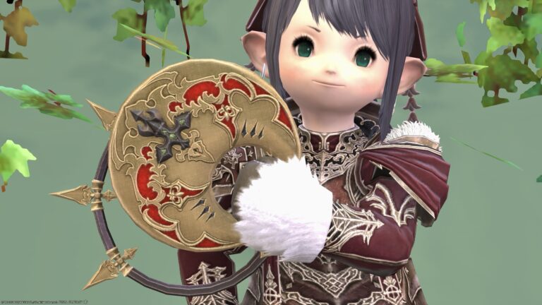 満月のような黄金の円盤型チャクラム・踊り子武器『ムーンワード・タスラム』 ララフェル FF14ブログ Norirow Note 67