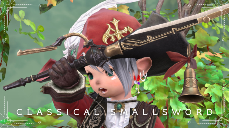 リボンのベルが可愛いアンティークな赤魔道士細剣『クラシカル・スモールソード』 ララフェル FF14ブログ Norirow Note 68